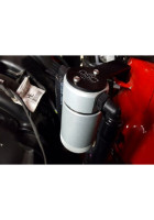 J&L 2015-2023 Ford Mustang EcoBoost Driver Side Oil Separator 3.0 - Clear Anodized