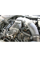 J&L 11-17 Ford Mustang GT (w/Roush/VMP Supercharger) Driver Side Oil Separator 3.0 - Black Anodized