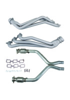 BBK 11-14 Ford Mustang V6 1-3/4 Long Tube Headers w/High Flow Catted X-Pipe (Ti Ceramic)
