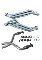 BBK 11-14 Ford Mustang GT 5.0 1-7/8in Long Tube Headers w/High Flow Catted X-Pipe (Ti Ceramic)