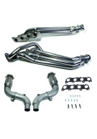 BBK 15-23 Ford Mustang GT 5.0 1-7/8in Headers w/High Flow Catted Mid Pipe (Silver Ceramic)