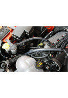 J&L 15-23 Ford Mustang GT/15-20 Ford Mustang GT350 Passenger Side Oil Separator 3.0 - Clear Anod