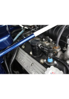 J&L 07-14 Ford Mustang GT500 Passenger Side Oil Separator 3.0 - Black Anodized