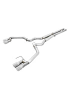 AWE 18-23 Mustang GT (S550) Cat-Back Exhaust - Track Edition (Quad Chrome Silver Tips)