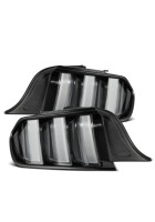 AlphaRex 15-23 Ford Mustang NOVA-Series Prismatic LED Tail Lights Black-Clear