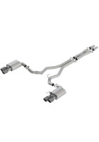 Borla 18-23 Mustang GT 5.0L AT/MT 3in Atak Cat-Back Exhaust w/ Valves (Carbon Fiber Black Tip)
