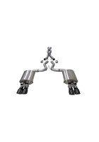 Corsa 18-2023 Ford Mustang GT Fastback 5.0L 3in Cat-Back System Dual Rear Exit w/ 4in Black Tips