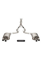Corsa 2015-2020 Ford Mustang GT350/R 5.2L V8 Dual Rear Cat-Back- Stainless Dual Rear Exit