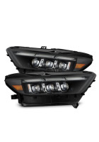 AlphaRex 15-23 Mustang NOVA LED Proj Headlights Black w/Activ Light/Seq Signal/Switch DRL