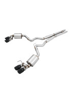 AWE 18-23 Mustang GT (S550) Cat-Back Exhaust - Touring Edition (Quad Diamond Black Tips)