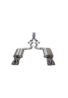 Corsa 18-2023 Ford Mustang GT Fastback 5.0L 3in Cat-Back System Dual Rear Exit w/ 4in GunmetalTips