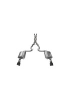 Corsa 15-17 Mustang GT 5.0 3in Cat-Back Exhaust Black Dual Tips (Sport)
