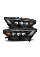 AlphaRex 15-17 Mustang NOVA Series LED Projector Headlights Blk