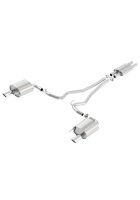 Borla Cat-Back 15-17 Ford Mustang 3.7L V6 MT/AT 2.25in Pipe 4in Single Round Rolled Tips