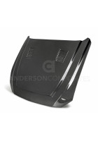 Anderson Composites 18-23 Ford Mustang Super Snake Double Sided Carbon Fiber Hood