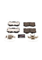 PowerStop Z23 Evolution Sport Carbon-Fiber Ceramic Brake Pads; Front Pair (15-23 Mustang GT w/o Performance Pack, EcoBoost w/ Performance Pack)