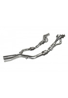Kooks 05-10 Ford Mustang GT Manual 1 5/8in x 2 1/2in SS Long Tube Headers and OEM Catted SS X Pipe