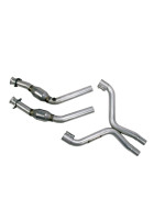 BBK 11-14 Mustang 3.7 V6 High Flow X Pipe With Catalytic Converters - 2-1/2