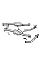 BBK 86-93 Mustang 5.0 High Flow H Pipe With Catalytic Converters - 2-1/2