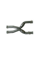BBK 79-04 Mustang Coyote Swap Short Mid X Pipe w Catalytic Converters 3.0 For BBK Long Tube Headers