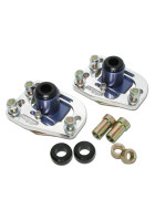 BBK 79-93 Mustang Caster Camber Plate Kit - Silver Anodized Finish