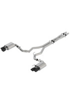 Borla 18-23 Mustang GT 5.0L AT/MT 3in ATAK Cat-Back Exhaust Black Chrome Tips w/ Valves
