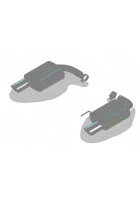 Borla Atak S Rear Section 15-17 Ford Mustang GT 5.0L V8 MT/AT 2.5in pipe 4in tip