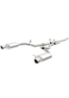 MagnaFlow Cat-Back, SS, 2.5in, Street, Dual Split Polished 4.5in Tips 15-23 Mustang EcoBoost