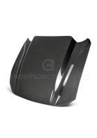Anderson Composites 18-23 Mustang Double Sided Type-CJ 4in Carbon Fiber Cowl Hood