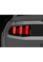 Raxiom 10-12 Ford Mustang Vector V2 LED Tail Lights - Gloss Black Housing (Clear Lens)