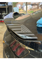 Anchor Room Spoiler Side Accent American Flag Vinyl Overlay (2024+ Mustang )