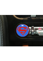 Anchor Room Push Button Decal "Superman Blue" (2015-2023 Mustang)
