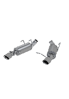 MBRP Armor Plus Axle-Back 409 Stainless Steel 3" With 4" Polished Tips Mustang V6 2011-2014