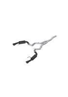 MBRP 3" Street Cat-Back - Black - Aluminized Steel (15-23) EcoBoost 2.3