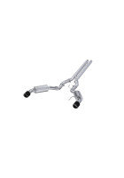 MBRP Cat-Back Street w/ Carbon Fiber Tips - 304 Stainless Steel (18-23) GT