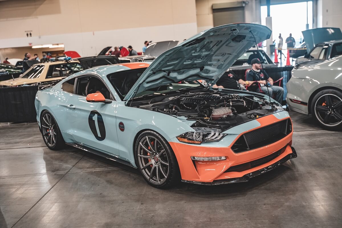 gulf racing livery s550 mustang ponies in the smokies